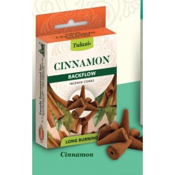 Vonné kužele Tulasi “Tekoucí Dým“ - Cinnamon 30 g.(sada 12 Kusu)
