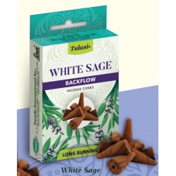 Vonné kužele Tulasi “Tekoucí Dým“ - White Sage 30 g.(sada 12 Kusu)