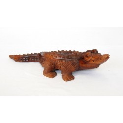 Dřevěný krokodýl - 40cm