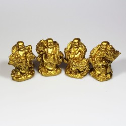 Buddha zlaty sada-4 kusů