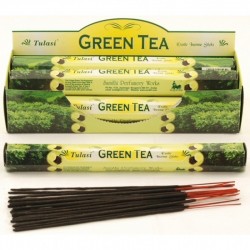 Vonné tyčinky Tulasi – GREEN TEA (Sada 6 krabiček)