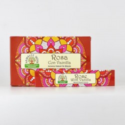 Vonné tyčinky Namaste India - Rose with Vanilla (Sada 12 krabiček)